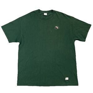 40s & Shorties Green Graphic Tee Embroidered Logo Streetwear Skater Men's XL Vtg